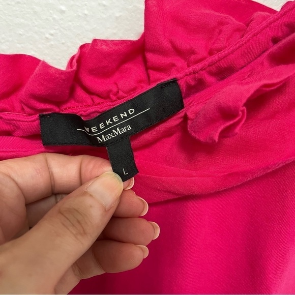 MAXMARA WEEKEND Pink Mini Dress Butterfly Design Size L - Picture 3 of 11